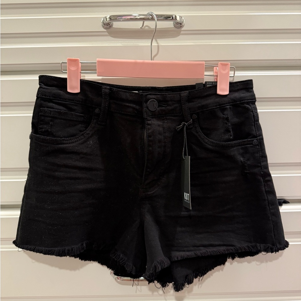 Kut Black Jean Shorts